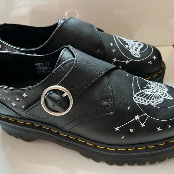 DR. MARTENS Monk Celestial Moth Platform Shoes Unisex Size Men 10/Woman 11 - Picture 8 of 11